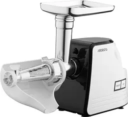 М'ясорубка Ardesto MGA-2300W, White/Black, 2300Вт, 4 диски, соковижималка для томатів та ягід, насадки домашніх ковбасок та кеббе, реверс, 2.2кг/хв - мініатюра 4