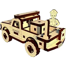 Механічний 3D Пазл Ukrainian Gears Поліцейська машина (1871443738) - мініатюра 3