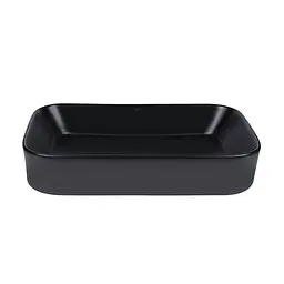 Умивальник Qtap Scorpio 550x390x120 Black matt QT14112243MBN, Чорний матовий - мініатюра 2
