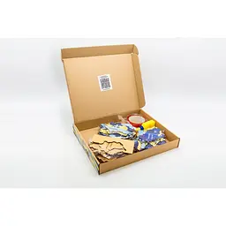 Дерев'яний пазл "Карта України" синьо-жовтий 60х90 см PuzzleOK det0016057 - мініатюра 4
