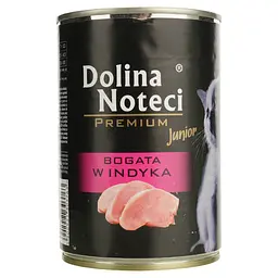 Вологий корм для кошенят Dolina Noteci Premium kitten М'ясні шматочки в соусі з індичкою 400 г - мініатюра 2