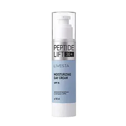Денний крем із пептидами з SPF15 PeptideLift 30+ Livesta, 50 мл (Liv111007)