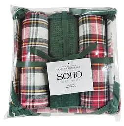 Набір рушників Soho 40x60см Sell Green 3 шт pbe0050672 - мініатюра 5