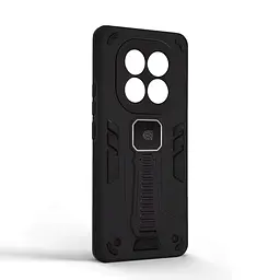 Чехол для Xiaomi Redmi Note 14 Pro+ 5G, Proover, черный, с подставкой и магнитом, противоударный, ударопрочный, бронированный, панель-накладка, защита всего корпуса, термополиуретан (TPU) + поликарбонат (PC), ArmorStandart (ARM85794) - мініатюра 2