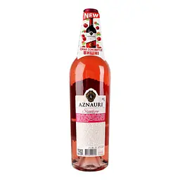 Вино Aznauri Strawberry рожеве солодке 0.75 л - мініатюра 4