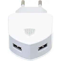 Зарядний пристрій INKAX CD-18 Travel charger + Lightning cable 2USB 2.1A White - мініатюра 3
