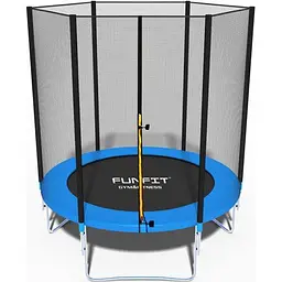 Батут Funfit 6ft (183см) синій з зовнішньою сіткою - мініатюра 2