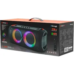 Колонка портативна 2.0 X-795, Black, 70 Вт (2 x 35 Вт) REAL-EL teh0021023 - мініатюра 9