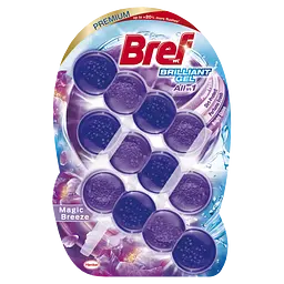Засіб для чищення унітазу Bref Brilliant Gel All in 1 Чарівний бриз, 3 шт. (860757) - мініатюра 2