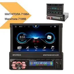Універсальна магнітола 1 Din з 7'' екраном, Android 12, XPRO 7188A (42445-7188A_3557) - мініатюра 2