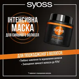 Інтенсивна маска для пошкодженого волосся Syoss Repair Boost, 500 мл - мініатюра 3