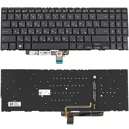 Клавіатура для ноутбука ASUS (UX564 series) rus чорний без фрейма подсветка клавиш
