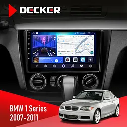 Штатна магнітола BMW 1 Series 2007-2011 Decker D9-006 4x64, 4G Decker (НФ-00003496)