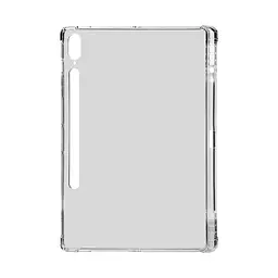 Силіконовий чохол-накладка для Samsung Galaxy Tab S9 Plus (SM-X810/X816B/X818U)/S9 FE+ (SM-X610/X616)/S10 Plus (SM-X820/X826), Air Force, прозорий, протиударний чохол-бампер зі слотом під стилус, посилений захист кутів