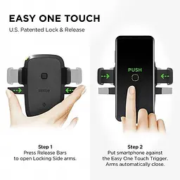 Автотримач-зарядка iOttie Easy One Touch Wireless Fast Charging Dash Windshield Mount HLCRIO134AM - мініатюра 4