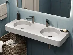 Умивальник Miraggio LOOP 1200-2 (8814001) Miramarble, Глянцевий, Підвісний, Білий - мініатюра 7
