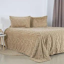 Покривало ТЕП Soft Angora з наволочками бежеве 240 x 260 см (4-04885_34648) - мініатюра 4