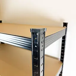 Стелаж 4P StrongShelf 180X90X40см чорний навантаження 175кг/полицю - мініатюра 10