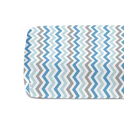 Простирадло на резинці Cosas Grey Zigzag CS2 160х200х20 см (ZigGreyBlue_160х200x20) - мініатюра 5