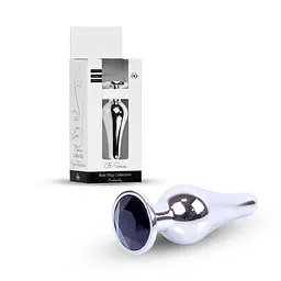 Анальна пробка B-Series HeavyFun Jewellery Silver Plug 9.5 см (чорний) - мініатюра 15