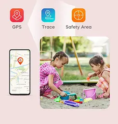 Дитячий смарт годинник з GPS та SIM картою Lemfo F93, розумний годинник-телефон для дітей з відеодзвінками, камерою, SOS та геозоною Синій - мініатюра 4