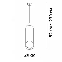 Підвісний світильник Friendlylight Hoop B Brass FL3024 - мініатюра 3