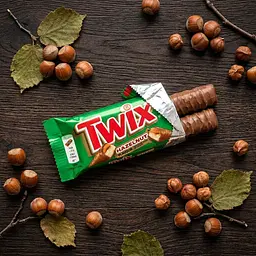 Шоколадний батончик Twix Hazelnut Flavour 46 г - мініатюра 2