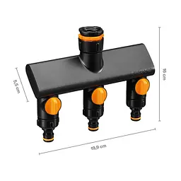Трійник для крана Fiskars Comfort 3 виходи (1070578) - мініатюра 2