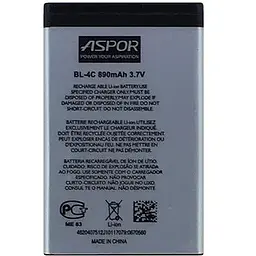 Акумулятор Aspor BL-4C для Nokia 1508/6101/6260/5100