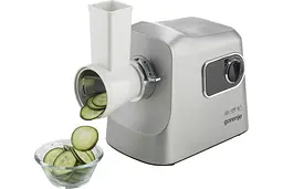 Gorenje Мясорубка, 2500Вт, 2.8кг/хв, 3 решітки, насадка для ковбас, кеббе, шнековий соковидавлювач, 3 терки, пластик/метал, нерж - мініатюра 3