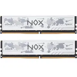 Модуль пам'яті для комп'ютера DDR5 32GB (2x16GB) 6000 MHz NOX White Apacer (AH5U32G60C622MWAA-2)
