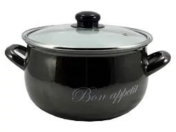 Каструля INTEROS 4л d 20см Bon appetit чорний Т 2234A 00079446