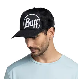 Кепка Buff Trucker Cap, Logo Black L/XL Чорний-Білий - мініатюра 3