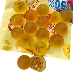 Китайські жувальні цукерки Orion Peelable Passion Fruit Flavor Gummy Candy Маракуя 17г - мініатюра 4