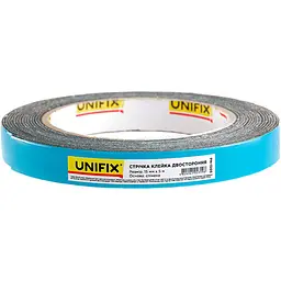 Скотч двосторонній універсальний Unifix 15 мм x 5 м спінена