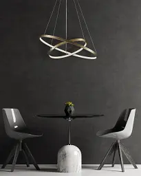 Підвісний світильник, люстра Goldlux 329189 Lea 2 Led 2x35W 4000K 4600Lm IP20 Золото - мініатюра 3