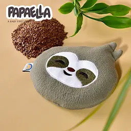 Подушка-грілка Papaella Лінивець з насінням льону 18х17 см бежевий (8-33270 беж) - мініатюра 8