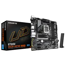 Материнська плата GIGABYTE B760M DS3H WF6E GEN5 - мініатюра 4