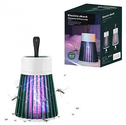 Знищувач – пастка для комах Electronic shock Mosquito killing lamp USB - мініатюра 3