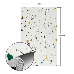 Самоклеюча стінова PET плитка у рулоні 600х3000х2мм SW-00001695 - мініатюра 3