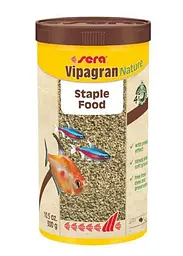 Сухий корм Sera Vipagran Nature для всіх акваріумних риб які харчуються у середніх шарах води гранули 1000