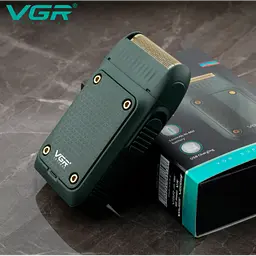 Акумуляторна електробритва шейвер VGR V-353 тример для бороди Зелений - мініатюра 3