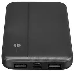 Повербанк 10000mAh портативний зарядний пристрій зовнішній акумулятор 2*USB 2.1A заряджання POWER BANK S-Link IP-G10N чорний - мініатюра 2