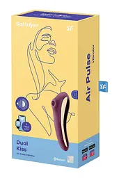 Стимулятор Satisfyer Dual Kiss Двосторонній, 19х6.5 см фіолетовий - мініатюра 2
