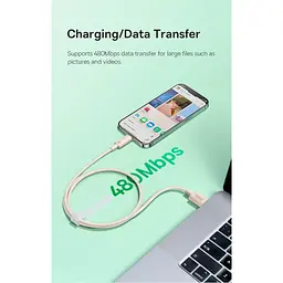 Кабель Baseus Habitat Series Fast Charging Cable USB to Lightning 2.4A 2m P10360200421-01 Pink - мініатюра 9