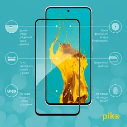 Скло захисне Piko Full Glue Samsung A36 Black (1283126608100) - мініатюра 2