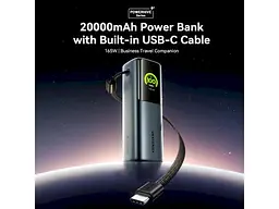 Зовнішній акумулятор (Power Bank) Vention 20000mAh 165W Gray (FKFH0) - мініатюра 9