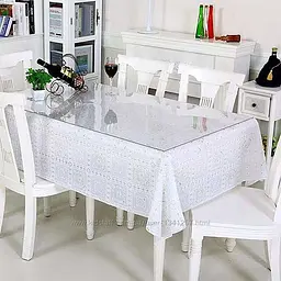М'яке скло силіконова скатертину на стіл Soft Glass Захист для меблів (4.0х1.2 м) товщина - 2,0 мм Прозоре - мініатюра 5