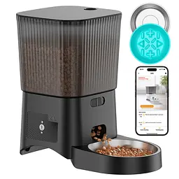 Автоматична годівниця для котів HoneyGuardian S25 3,5 л Wi-Fi, Чорний