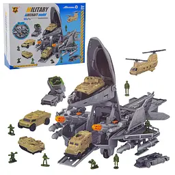 Ігровий набір Military Aircraft model: літак-авіабаза і військова техніка, що трансформується (P941-A)